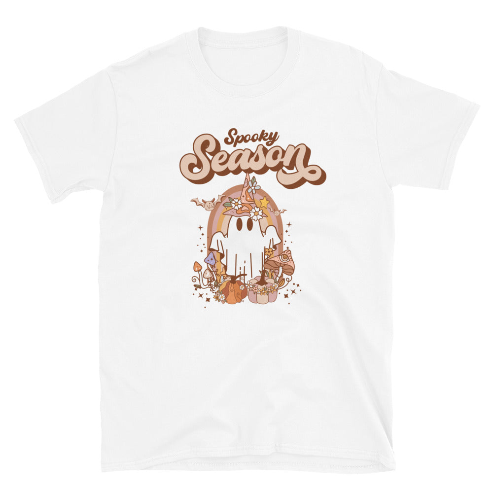 Spooky Season Retro Ghost Fit Unisex Softstyle T-Shirt