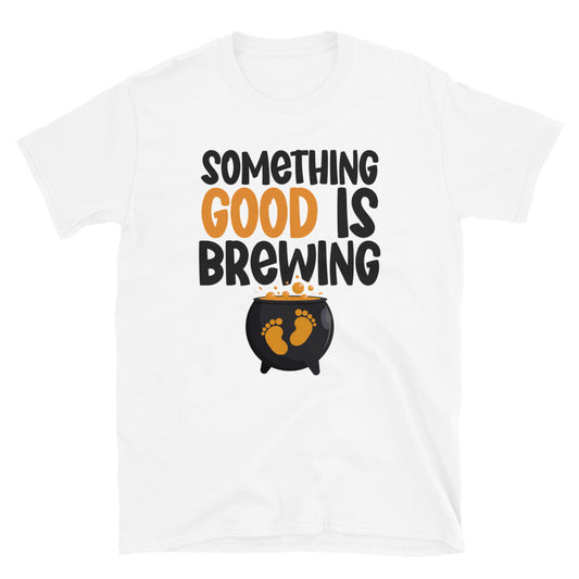 Something Good Is Brewing, Halloween Fit Unisex Softstyle T-Shirt