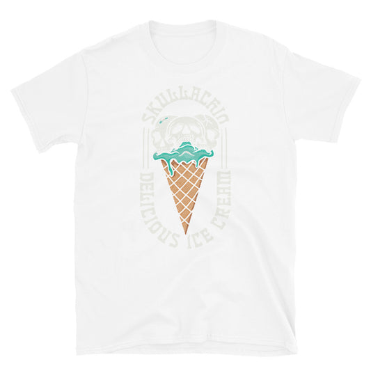 Skullachio calavera helado vintage Fit Unisex Softstyle camiseta