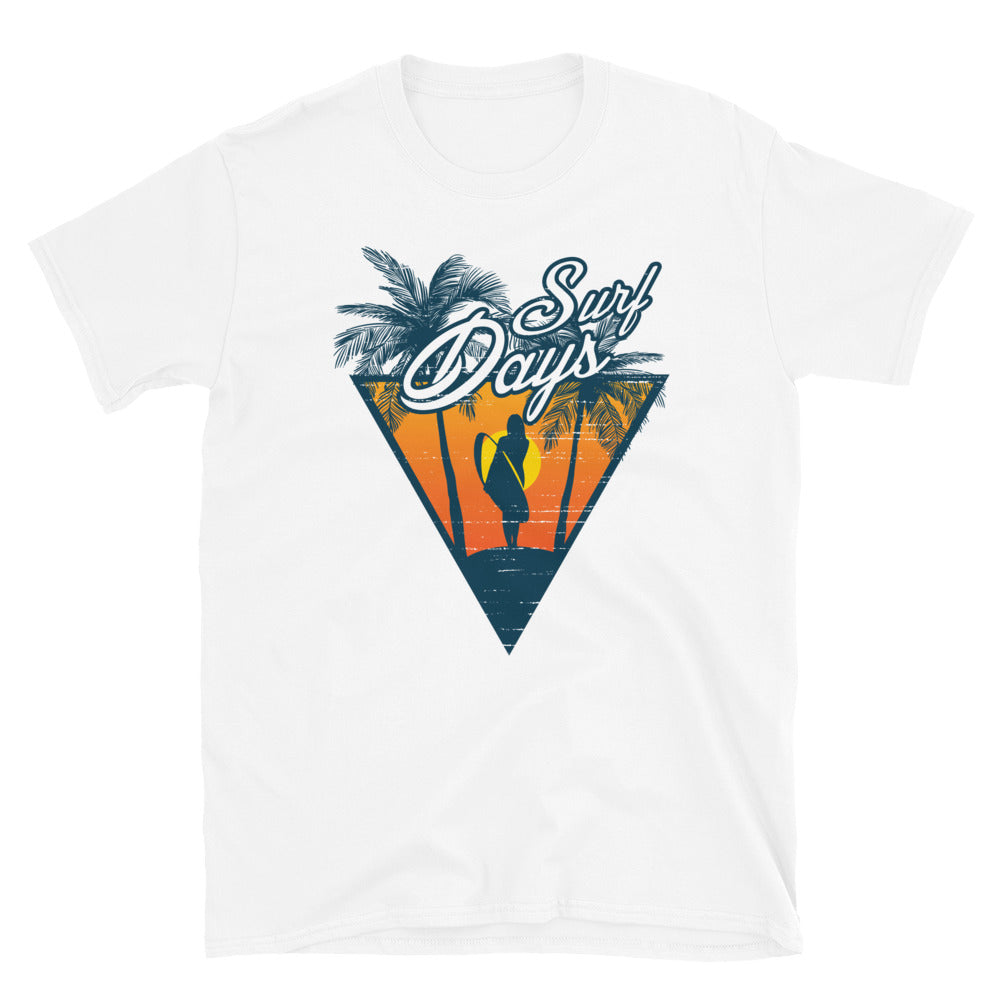 Surf Days Vintage Fit Camiseta unisex de estilo suave