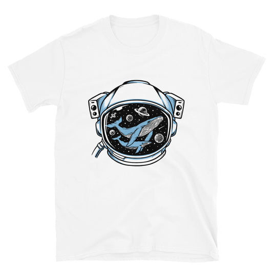 Wal im Astronautenhelm Fit Unisex Softstyle T-Shirt