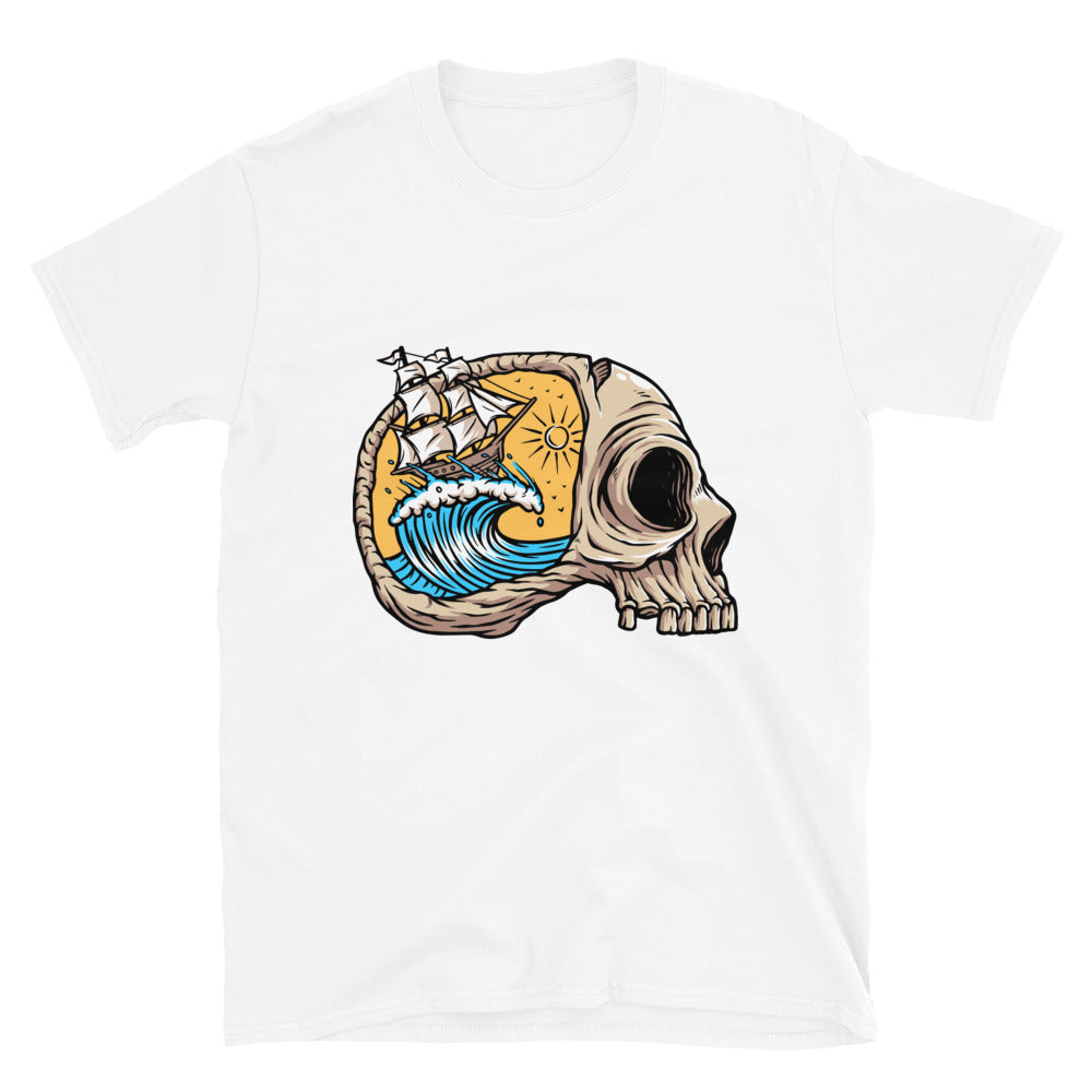 Sailing on the ocean of horror Fit Unisex Softstyle T-Shirt