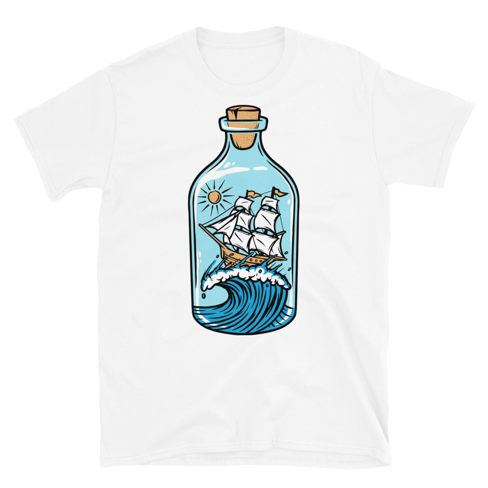 Segel in einer Flasche Fit Unisex Softstyle T-Shirt