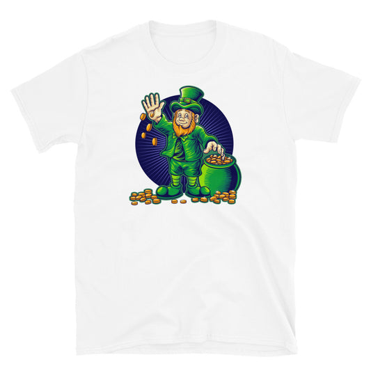 Happy St Patricks Day with Money the Pot