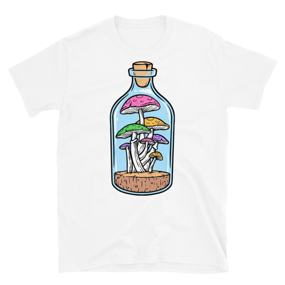 Setas en la botella Fit Unisex Softstyle Camiseta