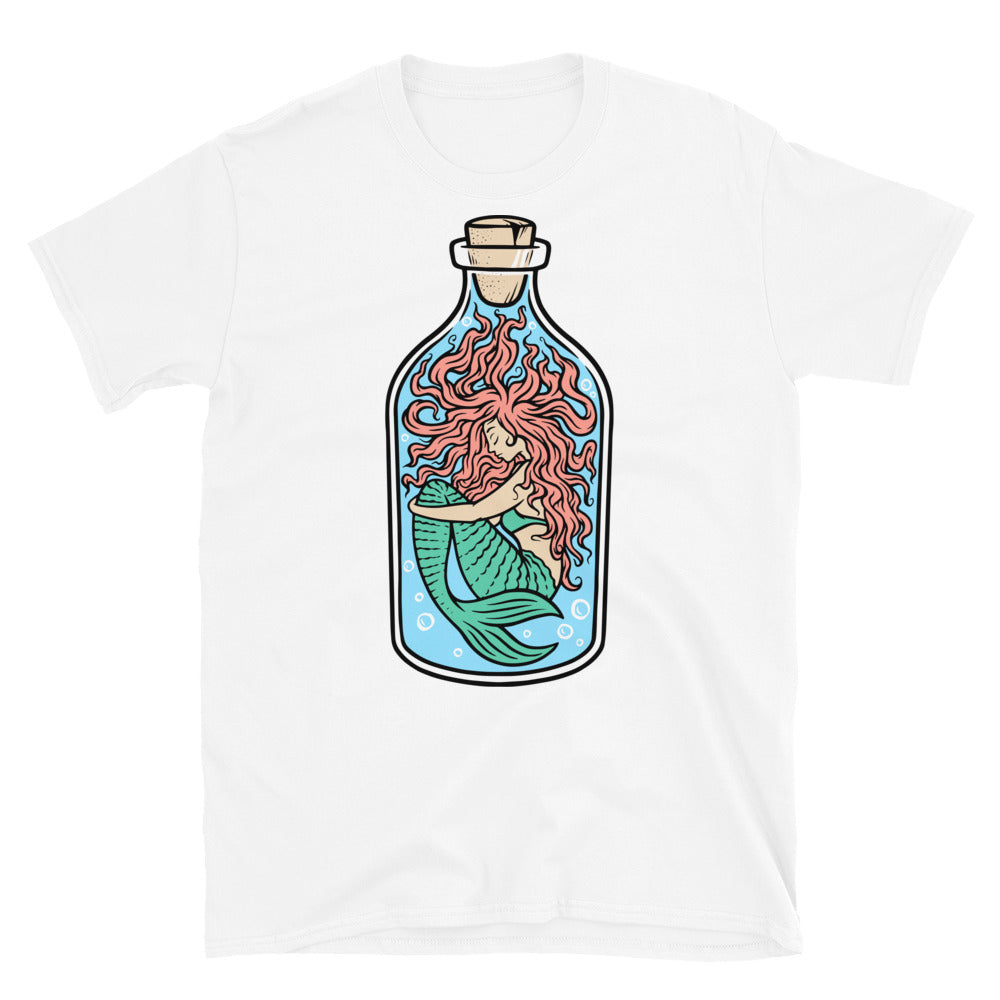 Meerjungfrau in der Flasche Fit Unisex Softstyle T-Shirt