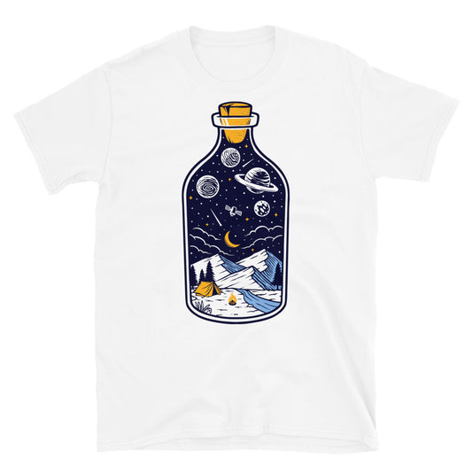 Mountain at night in a bottle Fit Unisex Softstyle T-Shirt