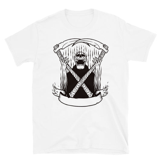 Skull grim Fit Unisex Softstyle T-Shirt