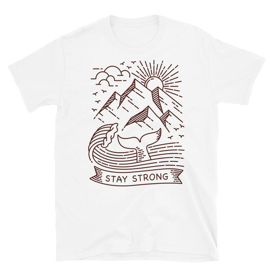 Stay strongwhale line Fit Unisex Softstyle T-Shirt