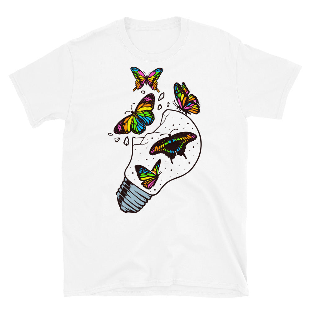 Butterflies are Free to Fly - Fit Unisex Softstyle T-Shirt