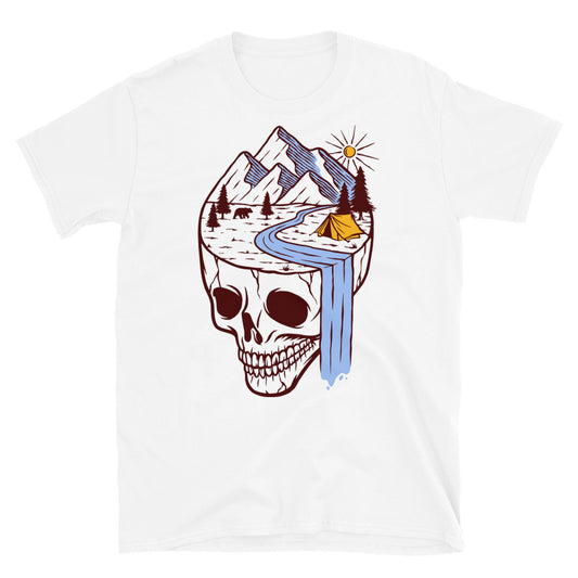 Mysterious skull land Fit Unisex Softstyle T-Shirt