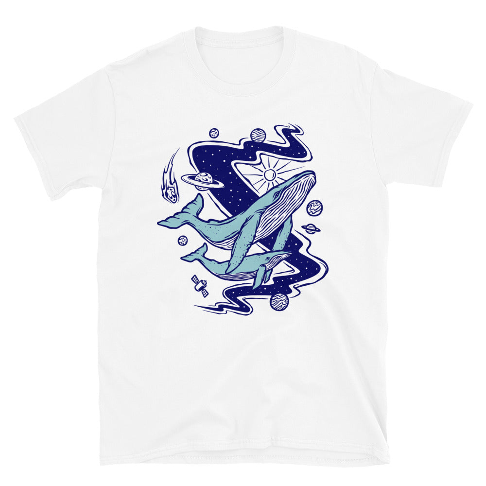 Space whale Fit Unisex Softstyle T-Shirt