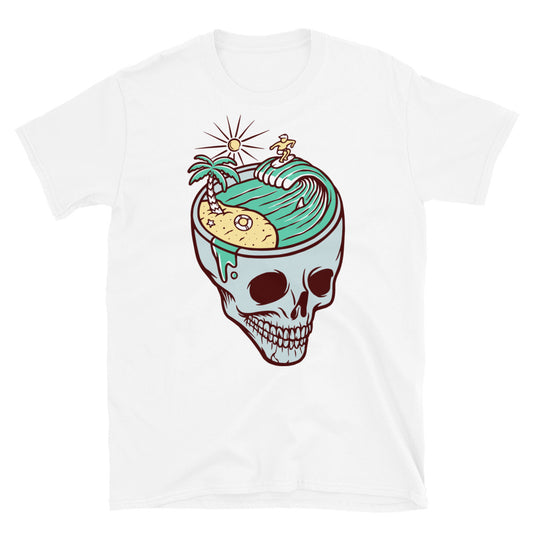 Summer at skull beach Fit Unisex Softstyle T-Shirt