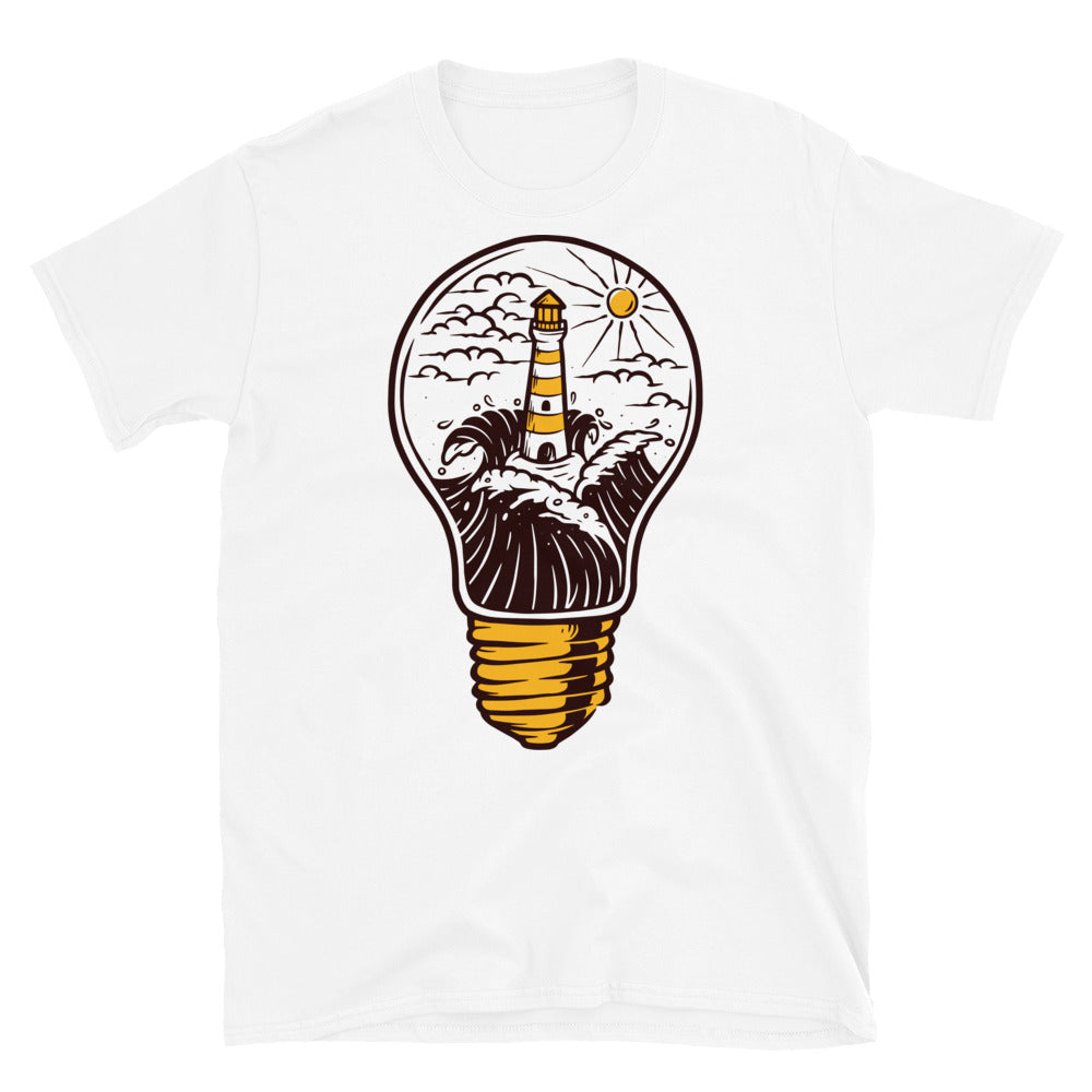 Lighthouse and lamp Fit Unisex Softstyle T-Shirt