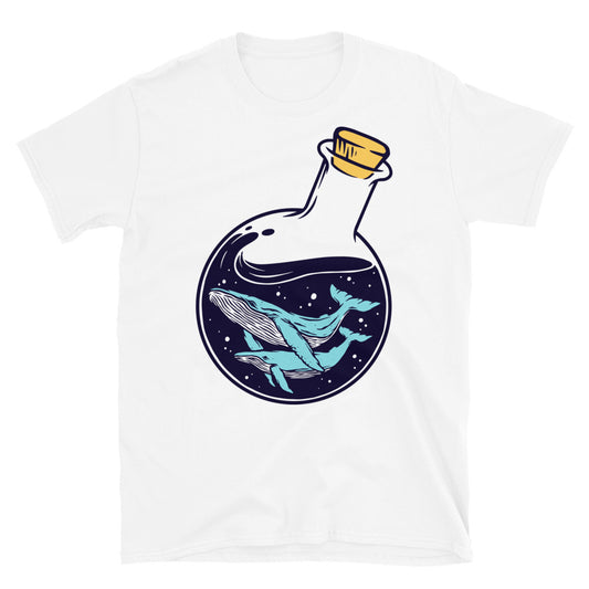 whale bottle Fit Unisex Softstyle T-Shirt