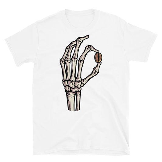 Skull hand with coffee beans Fit Unisex Softstyle T-Shirt