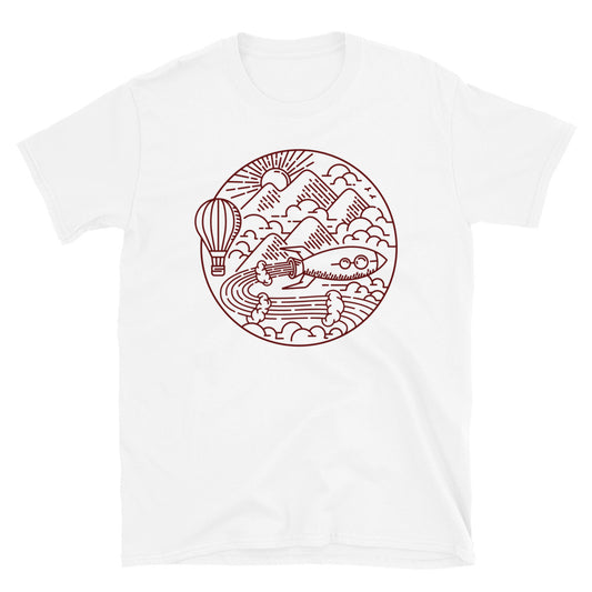 Adventuring with Rockets - Fit Unisex Softstyle T-Shirt