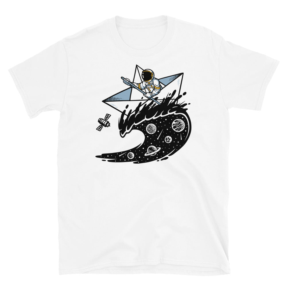 Astronauts Sailing in the Oceans of the Universe - Fit Unisex Softstyle T-Shirt