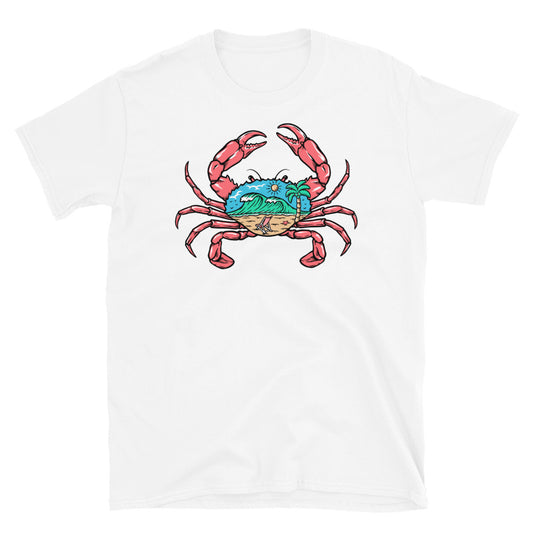 Beach View Inside the Crab - Fit Unisex Softstyle T-Shirt