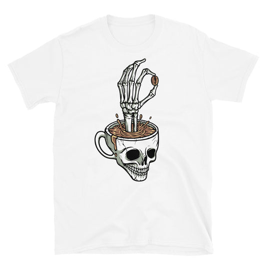 Best Skull Coffee, Coffee Bean - Fit Unisex Softstyle T-Shirt