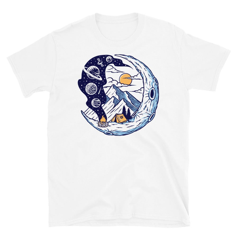 Camping on the Moon - Fit Unisex Softstyle T-Shirt