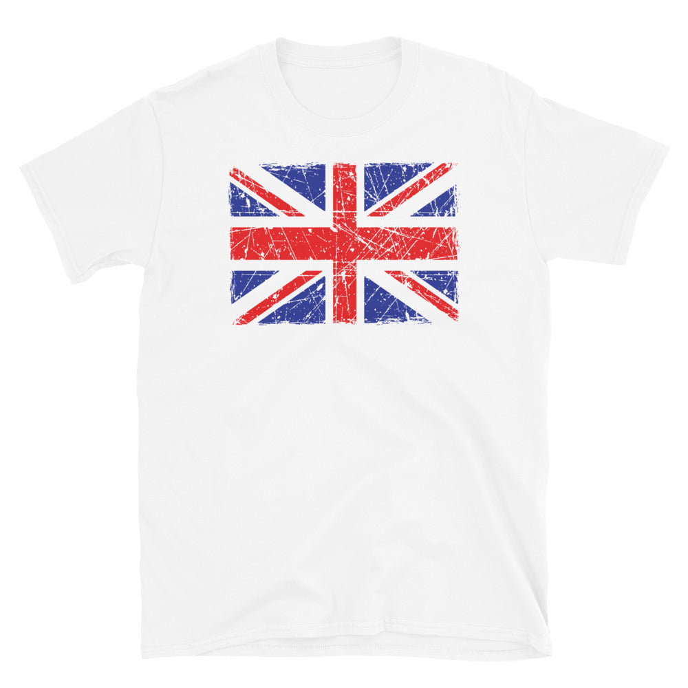 Distressed United Kingdom Flag - Fit Unisex Softstyle T-Shirt