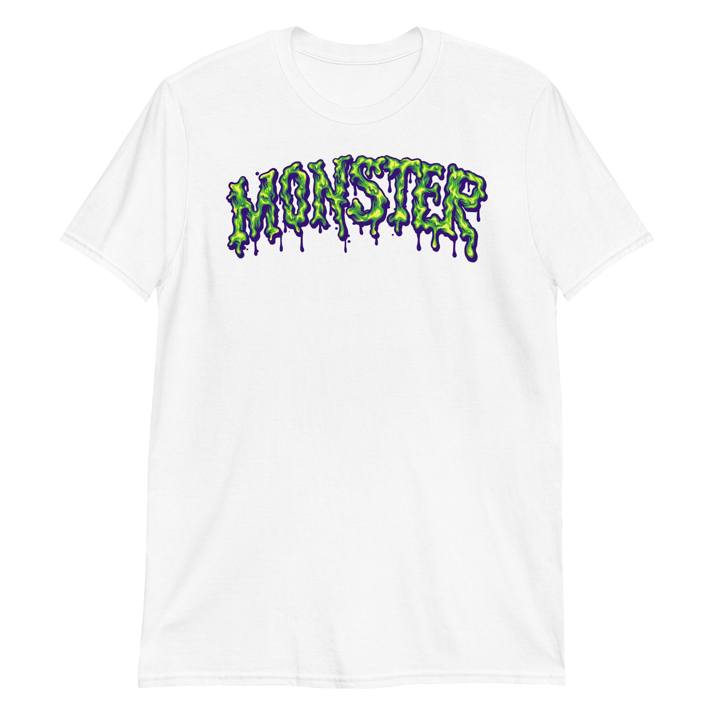 Melted Monster Font Hand Lettering Fit Unisex Softstyle T-Shirt