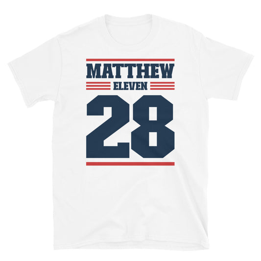 Matthew 1128 Christian Fit - Camiseta unisex de estilo suave