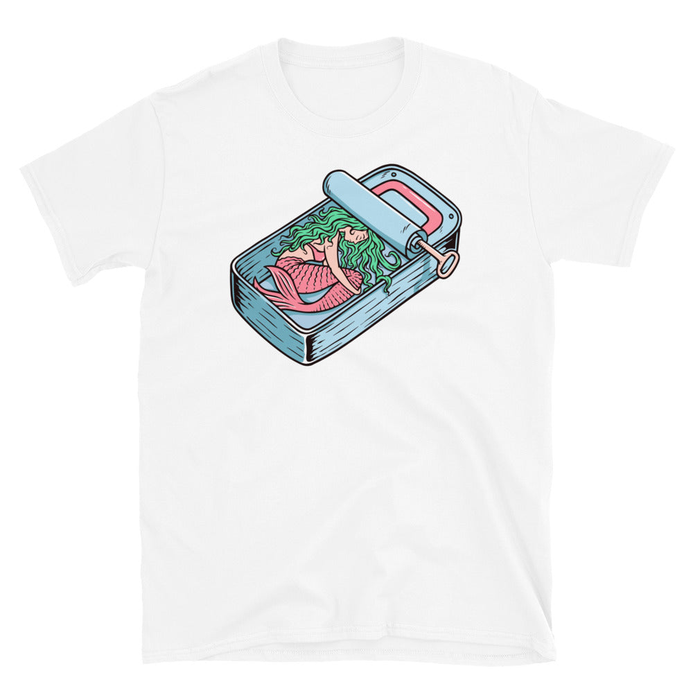 Mermaid in a Can Fit Unisex Softstyle T-Shirt