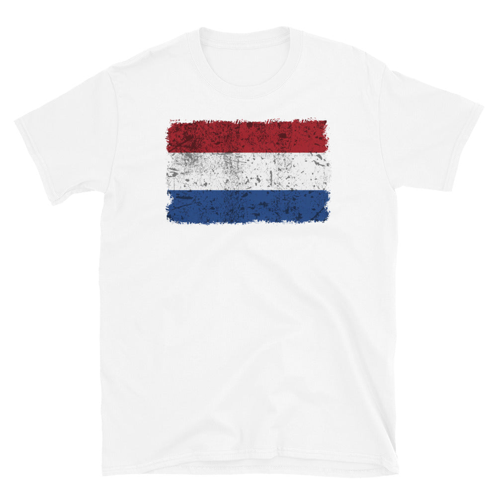 Camiseta Softstyle unisex con bandera de Países Bajos