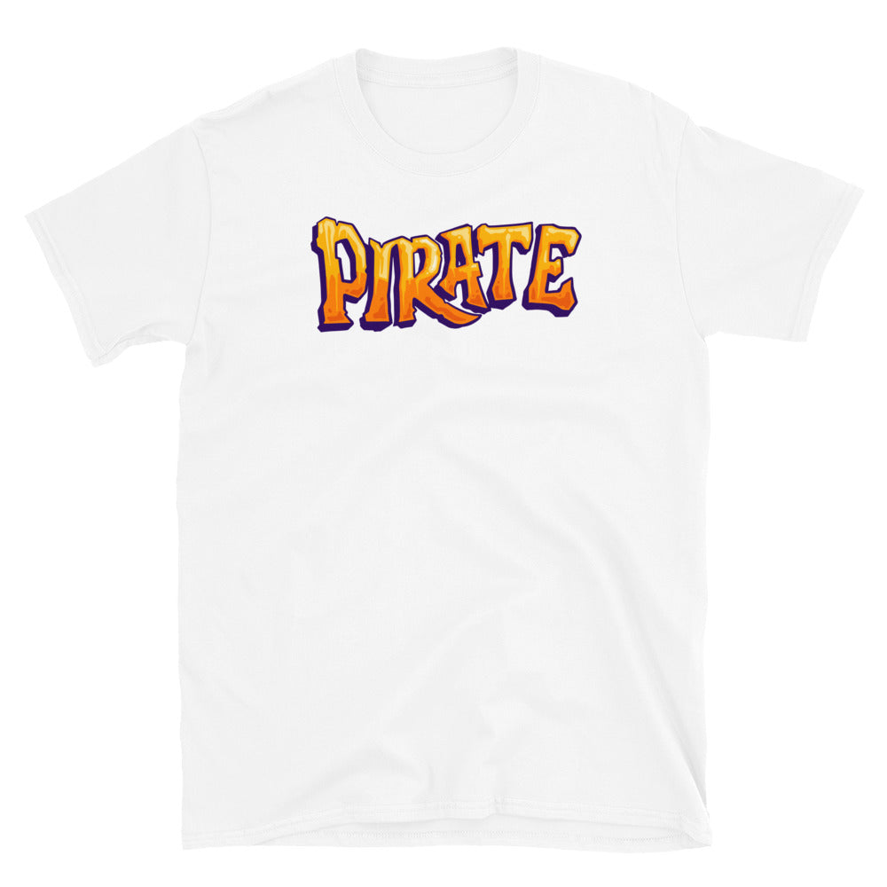 Pirate text style hand drawn Fit Unisex Softstyle T-Shirt