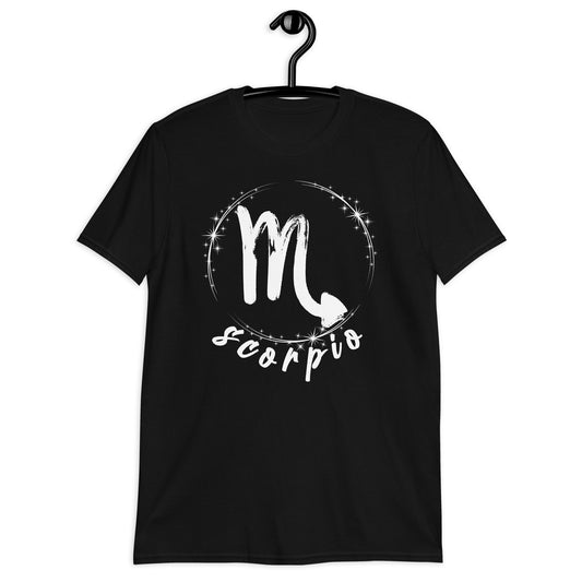 Camiseta unisex de manga corta del Zodíaco Escorpio