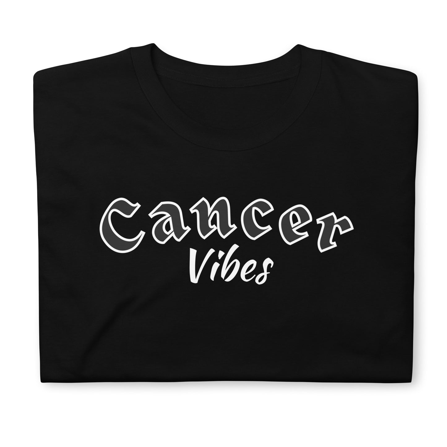 Camiseta unisex de manga corta contra el cáncer