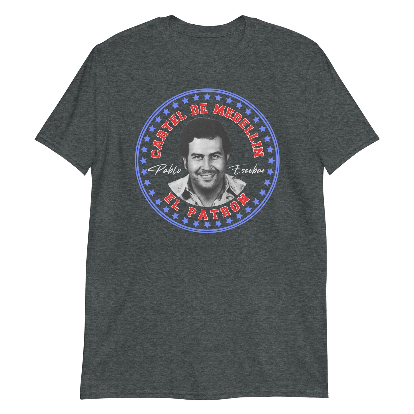 Pablo Escobar El Patron , Cartel de Medellin Graphic Tee Shirt, Short-Sleeve Unisex T-Shirt