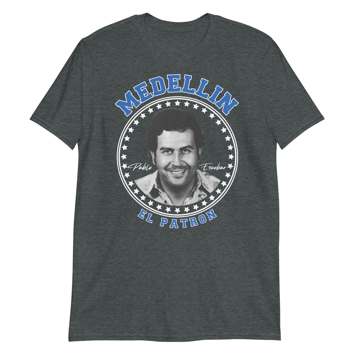 Pablo Escobar El Patron , Cartel de Medellin Graphic Tee Shirt Short-Sleeve Unisex T-Shirt