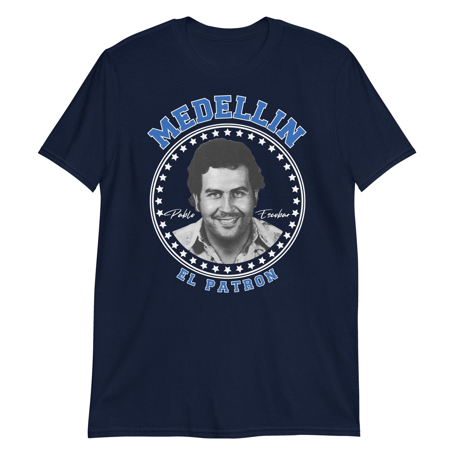 Pablo Escobar El Patron , Cartel de Medellin Graphic Tee Shirt Short-Sleeve Unisex T-Shirt