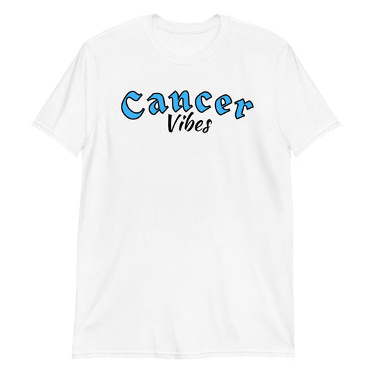 Camiseta unisex de manga corta contra el cáncer