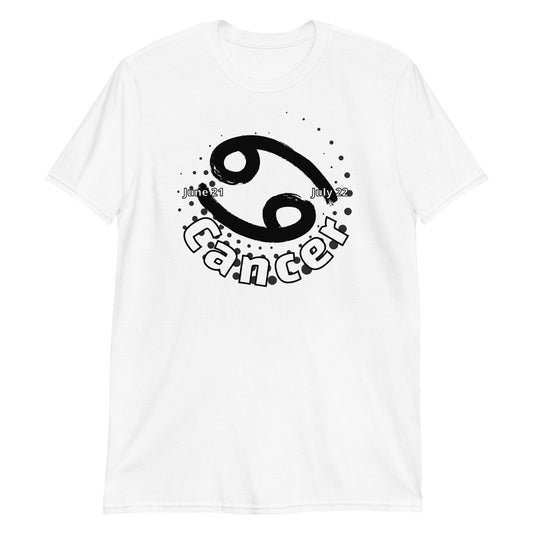 Camiseta unisex de manga corta contra el cáncer