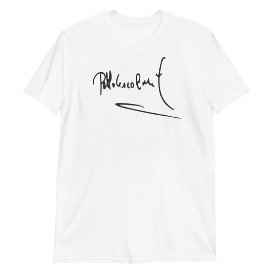 Pablo Escobar Signature, El Patron, Cartel de Medellin Graphic Tee Shirt Short-Sleeve Unisex T-Shirt