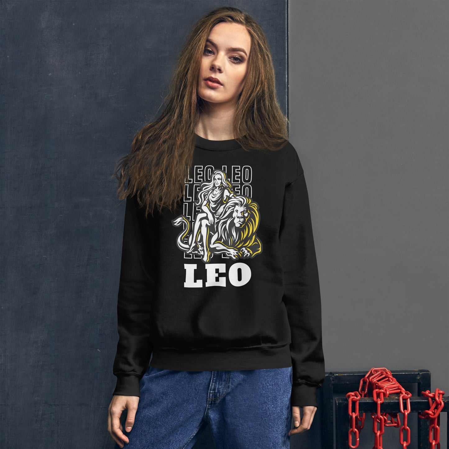 Leo Sternzeichen Unisex Sweatshirt