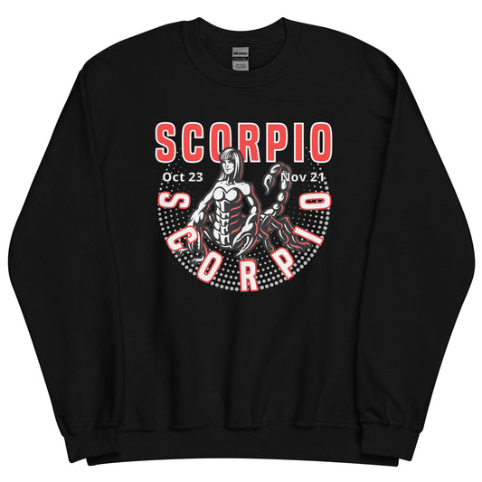 Sudadera unisex con signo del zodiaco Escorpio