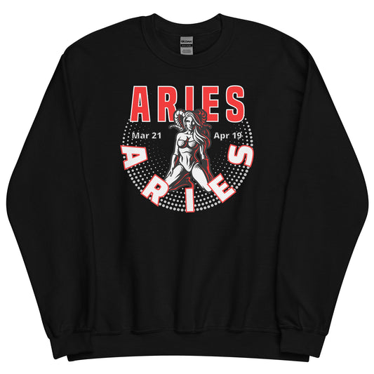 Sudadera unisex con signo del zodiaco Aries