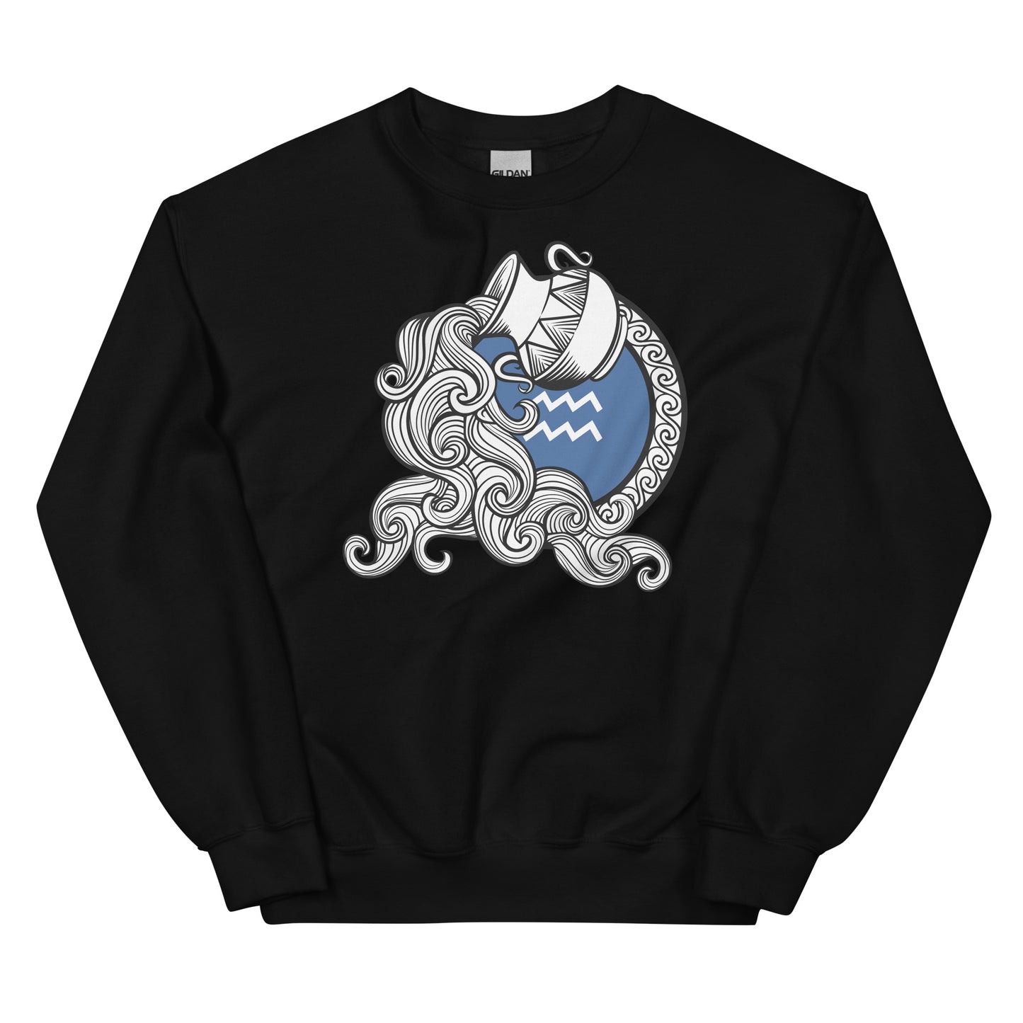 Aquarius Zodiac Sign Unisex Sweatshirt