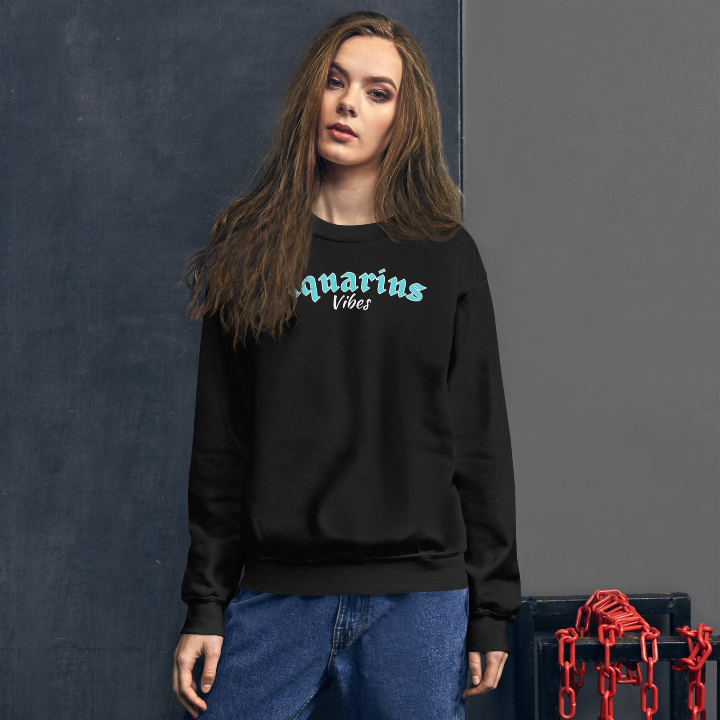 Aquarius Zodiac Sign Unisex Sweatshirt