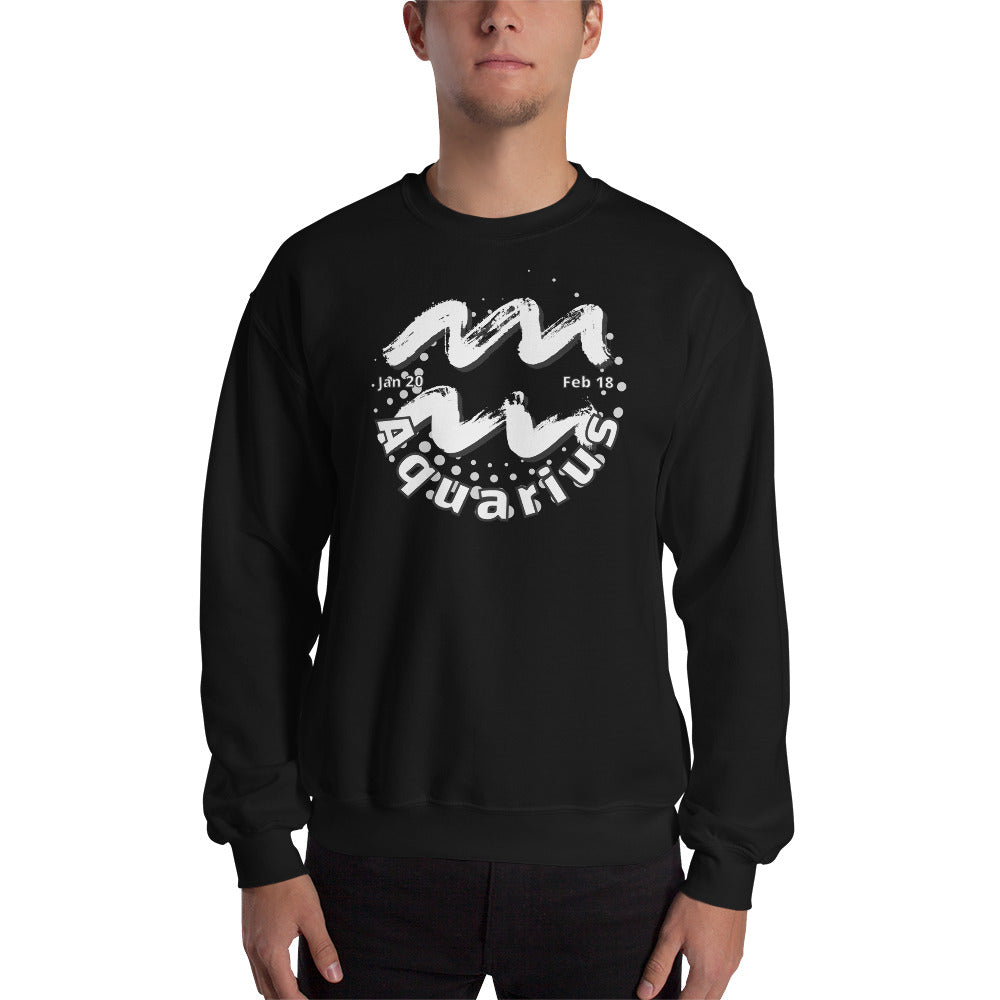 Aquarius Zodiac Sign Unisex Sweatshirt