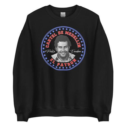 Pablo Escobar, El Patron, Cartel de Medellin Grafikdesign Unisex Sweatshirt