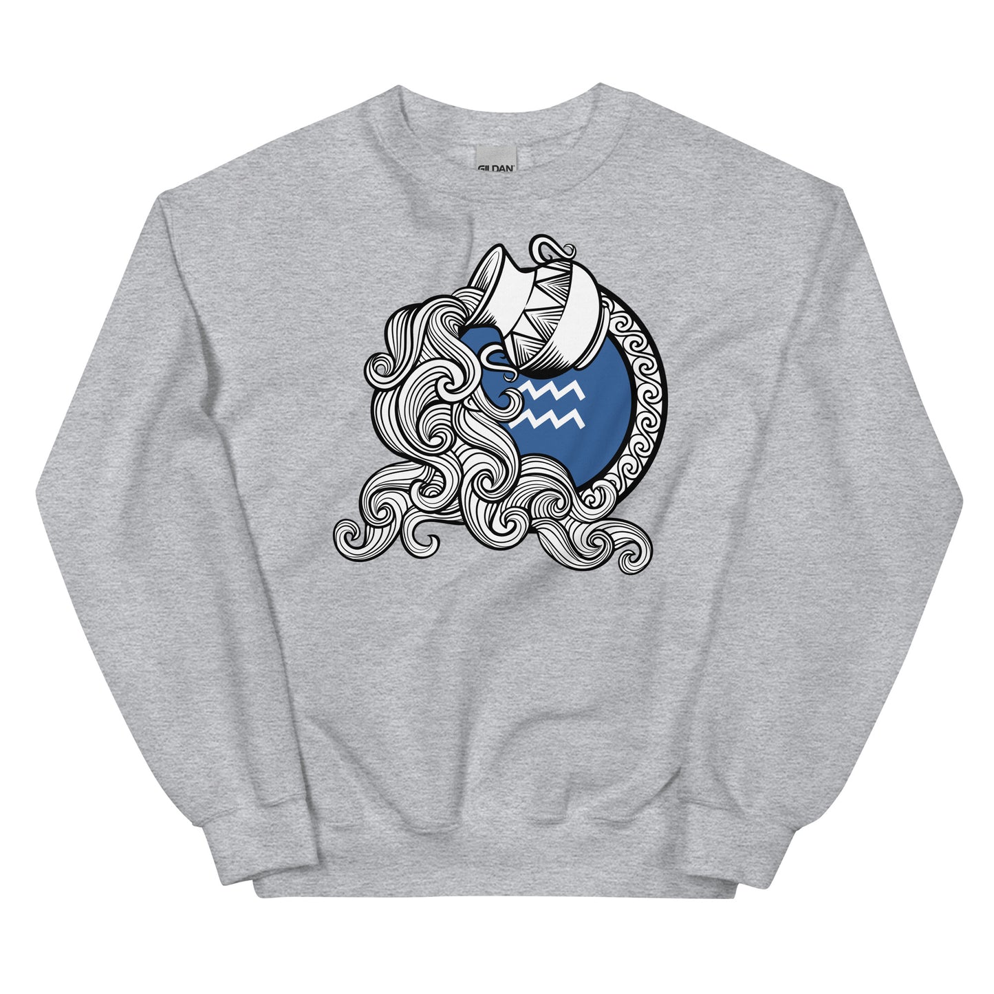 Aquarius Zodiac Sign Unisex Sweatshirt