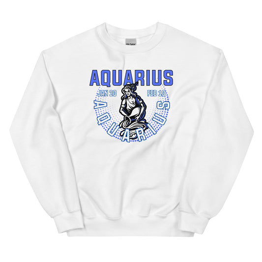 Sudadera unisex con signo del zodiaco Acuario