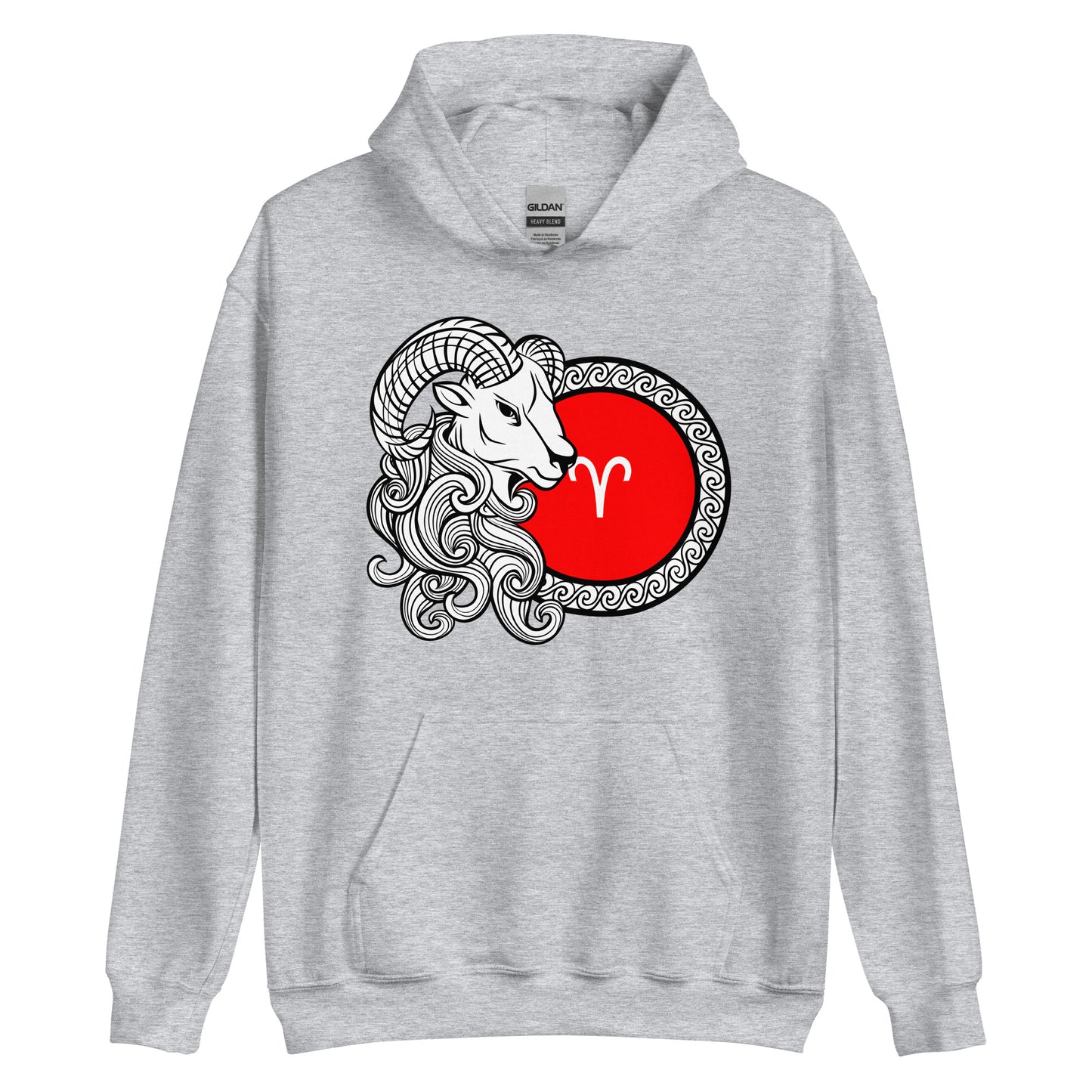 Sudadera con capucha unisex Signo del Zodíaco Aries