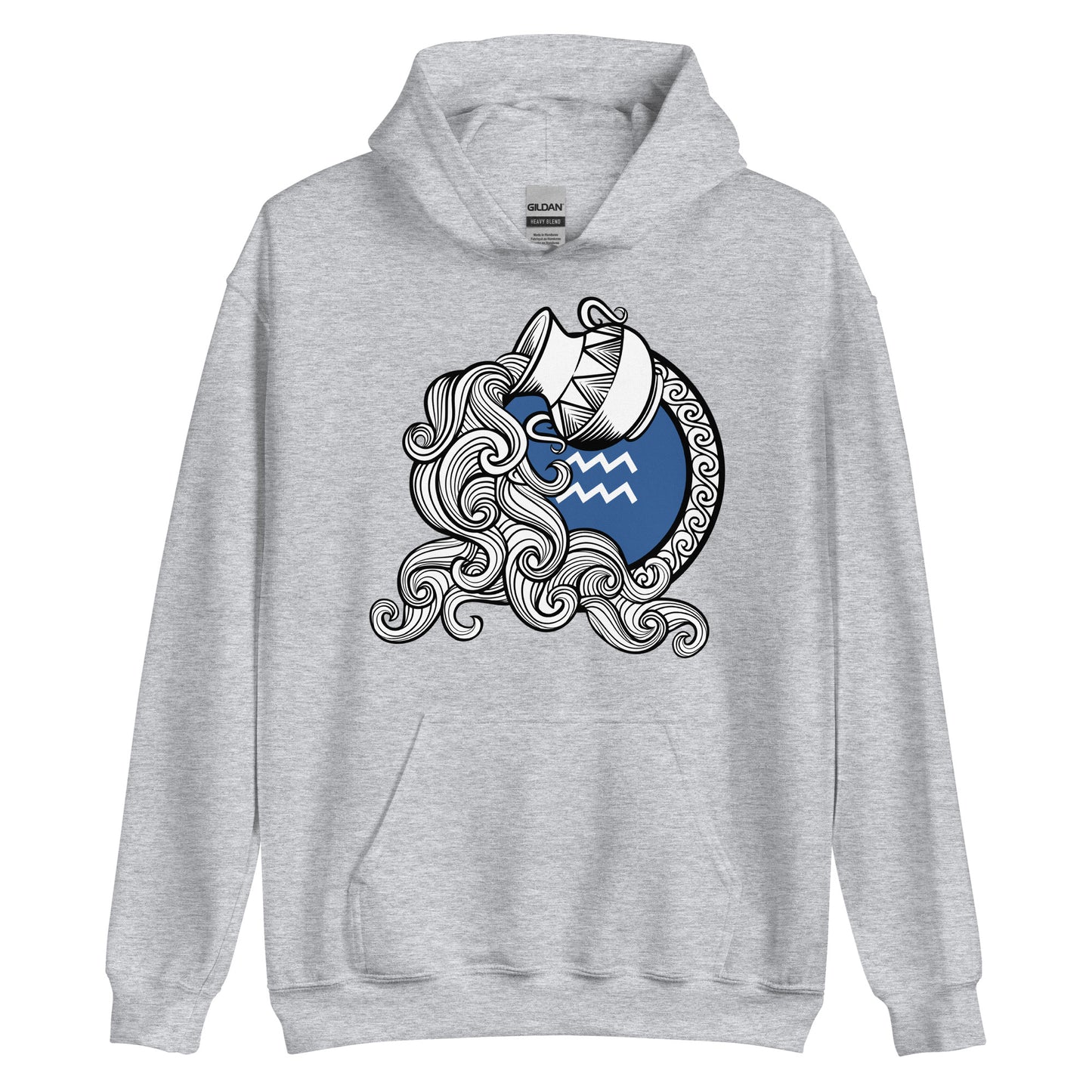 Aquarius Zodiac Sign Unisex Hoodie